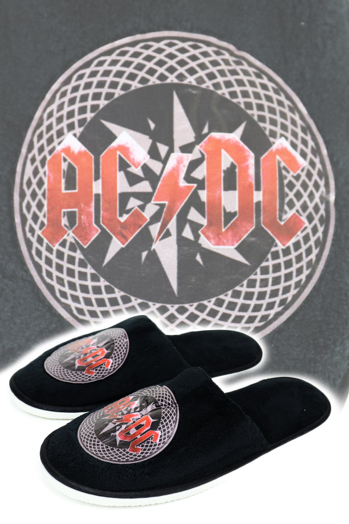 Тапочки AC DC - фото 1 - rockbunker.ru