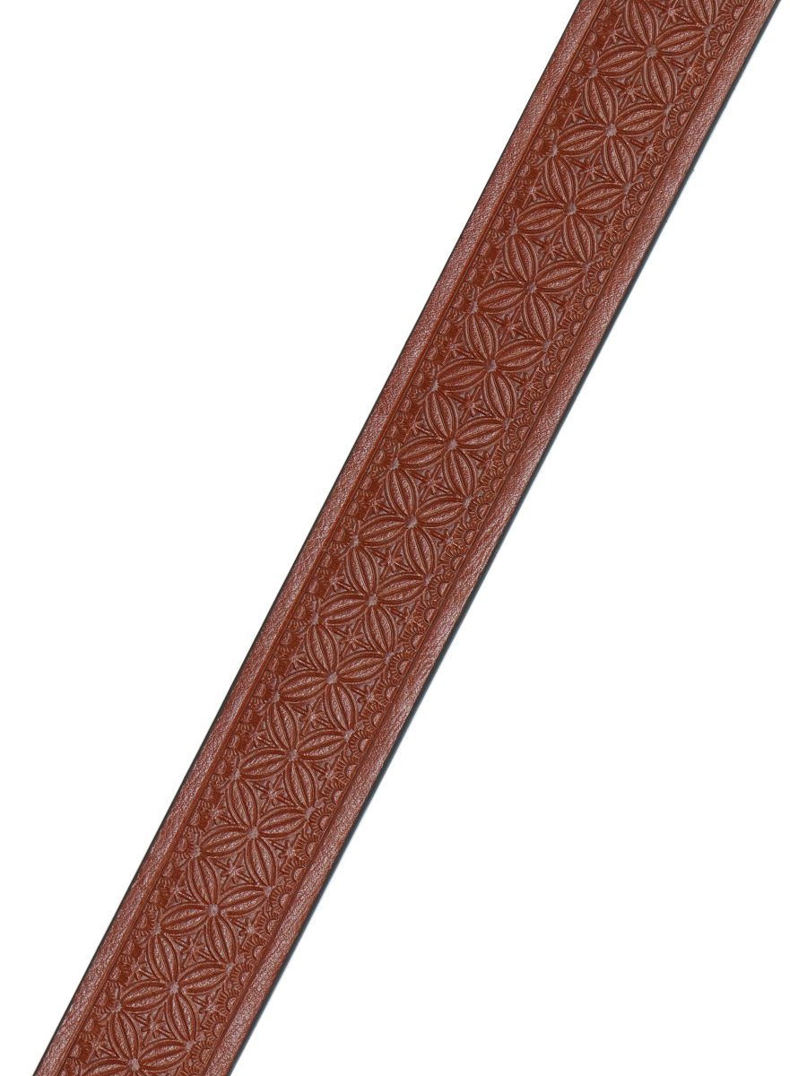 Ремень  с пряжкой Misfits коричневый - фото 2 - rockbunker.ru