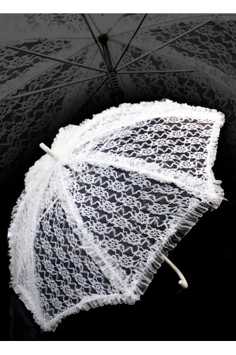 Зонт солнцезащитный белый - фото 1 - rockbunker.ru