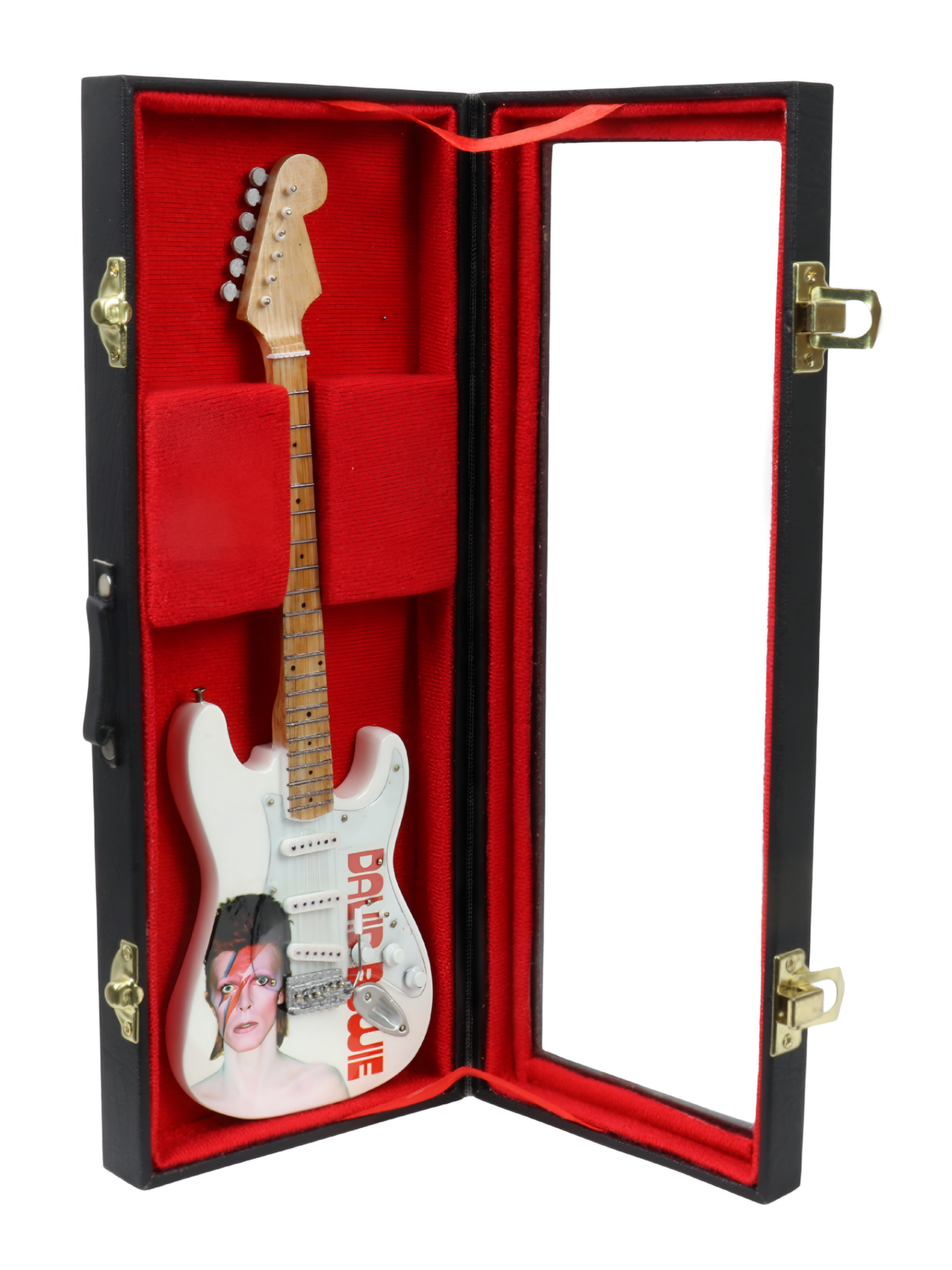Сувенирная копия гитары в кейсе David Bowie - фото 1 - rockbunker.ru