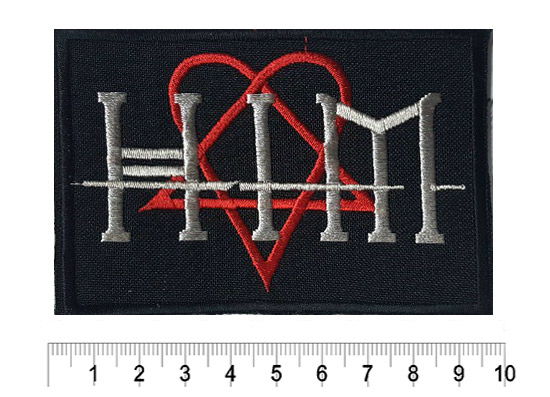 Нашивка HIM Heart-a-Gram - фото 1 - rockbunker.ru