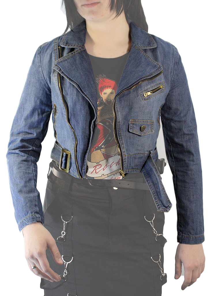 Куртка джинсовая женская - фото 1 - rockbunker.ru