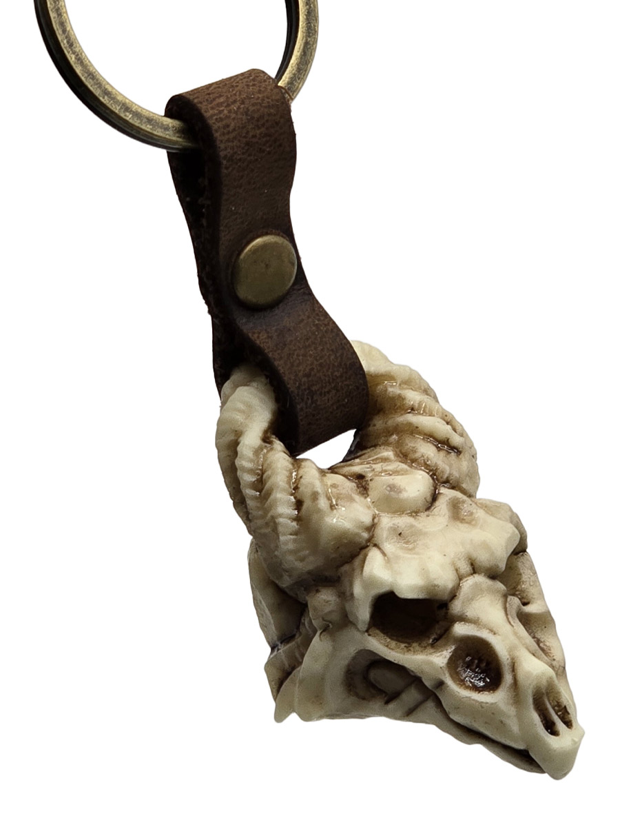 Брелок Череп Дракона - фото 1 - rockbunker.ru