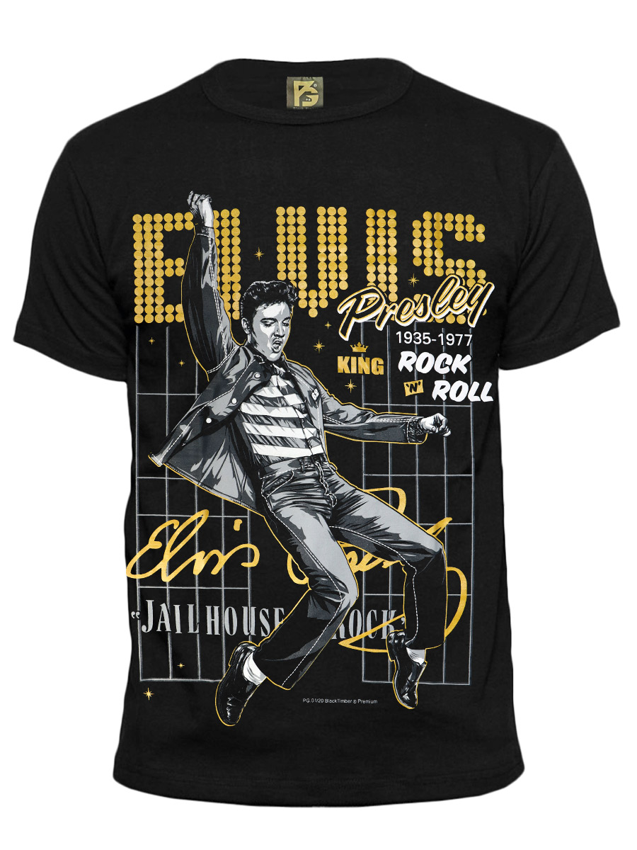 Футболка Black Timber Elvis Presley  - фото 1 - rockbunker.ru