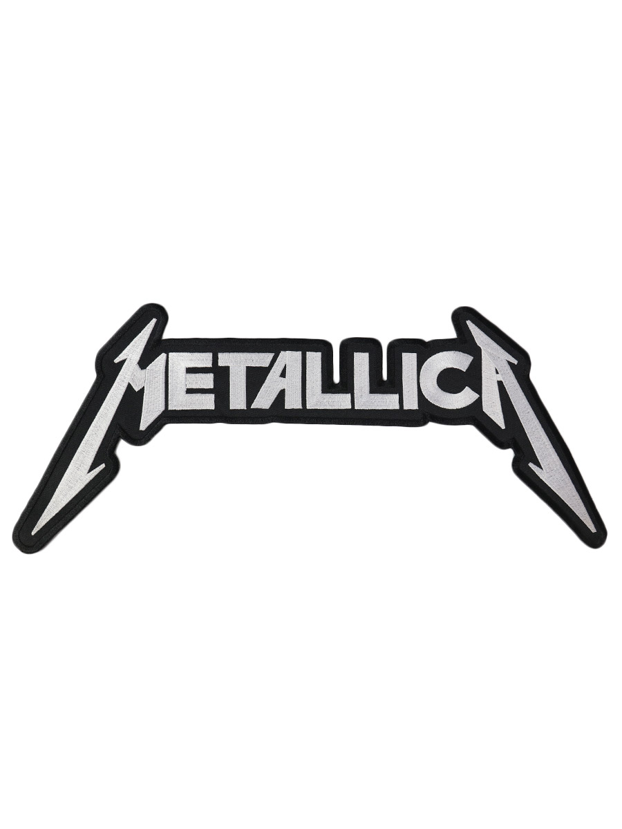 Термонашивка на спину Metallica белая - фото 1 - rockbunker.ru