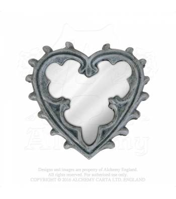 Зеркало карманное Alchemy Gothic V38 Gothic Heart - фото 1 - rockbunker.ru