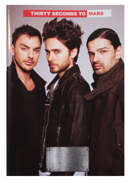 Тетрадь RockMerch 30 Seconds to Mars - фото 1 - rockbunker.ru