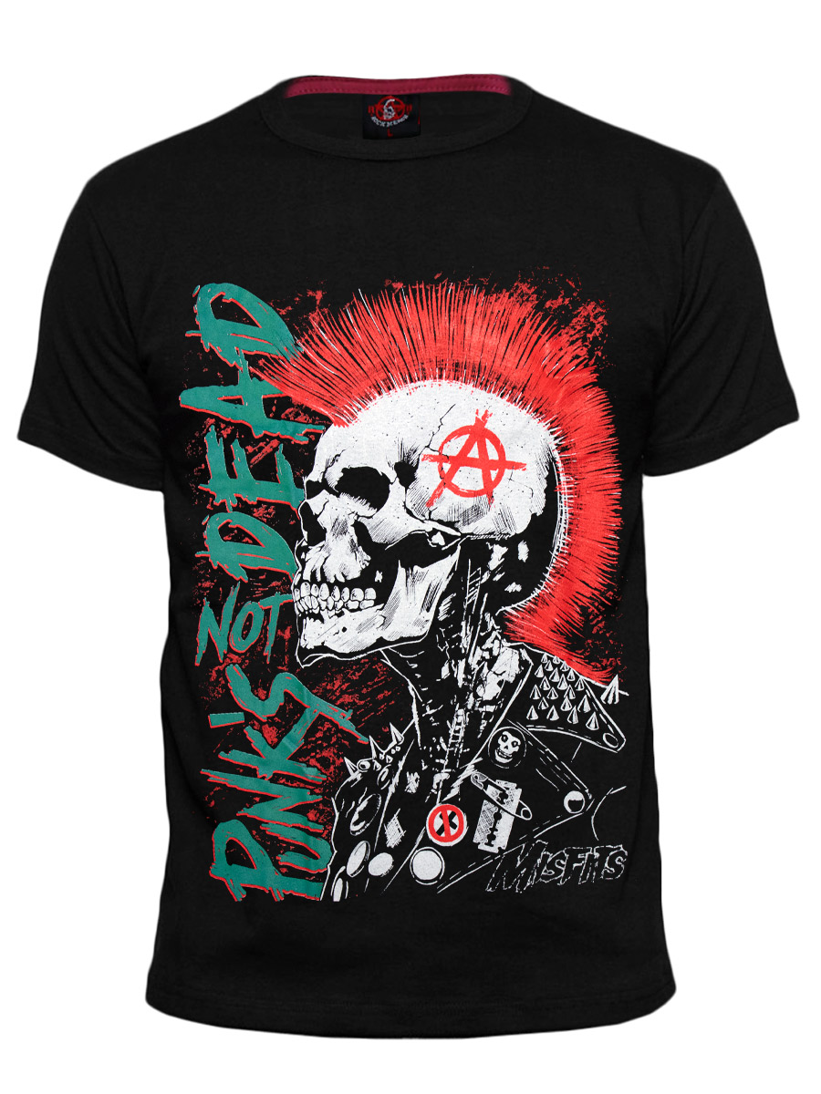 Футболка RockMerch Punks Not Dead - фото 1 - rockbunker.ru