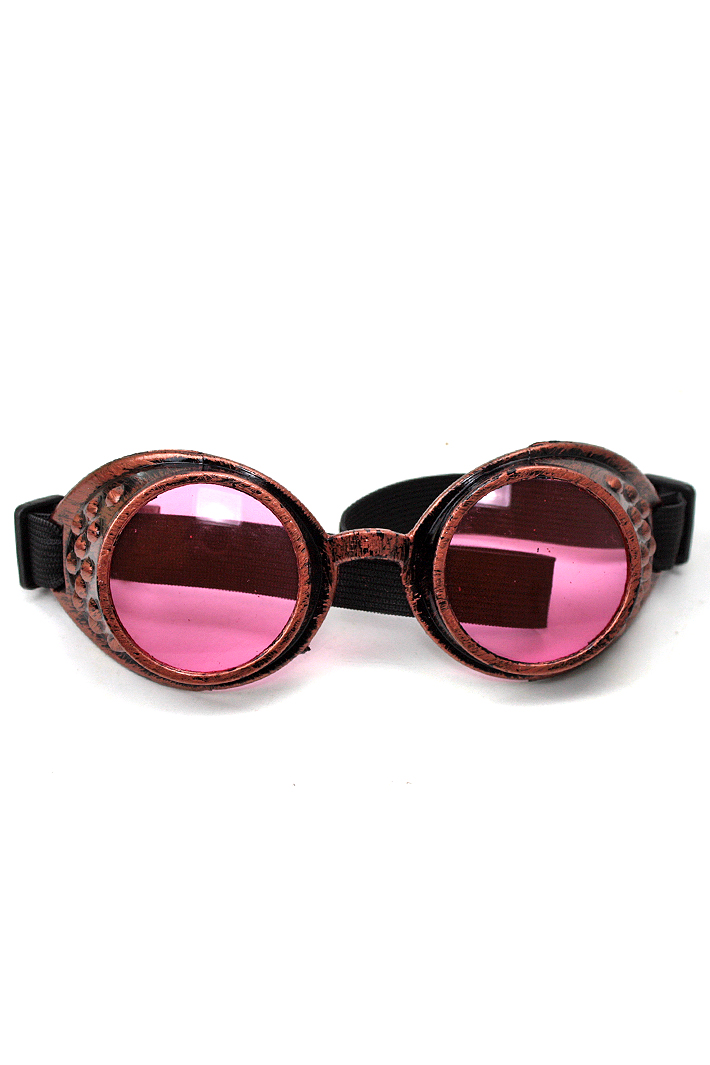 Кибер-очки гогглы розовые - фото 2 - rockbunker.ru