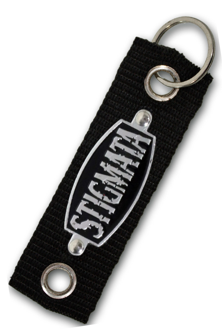 Брелок Stigmata текстильный с металлическим жетоном - фото 1 - rockbunker.ru