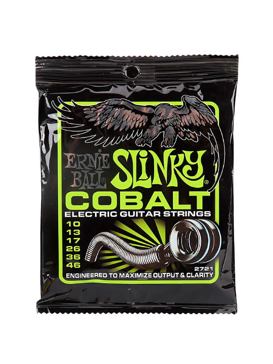 Струны для электрогитары Ernie Ball 2721  Cobalt Slinky Regular 10-46 - фото 1 - rockbunker.ru
