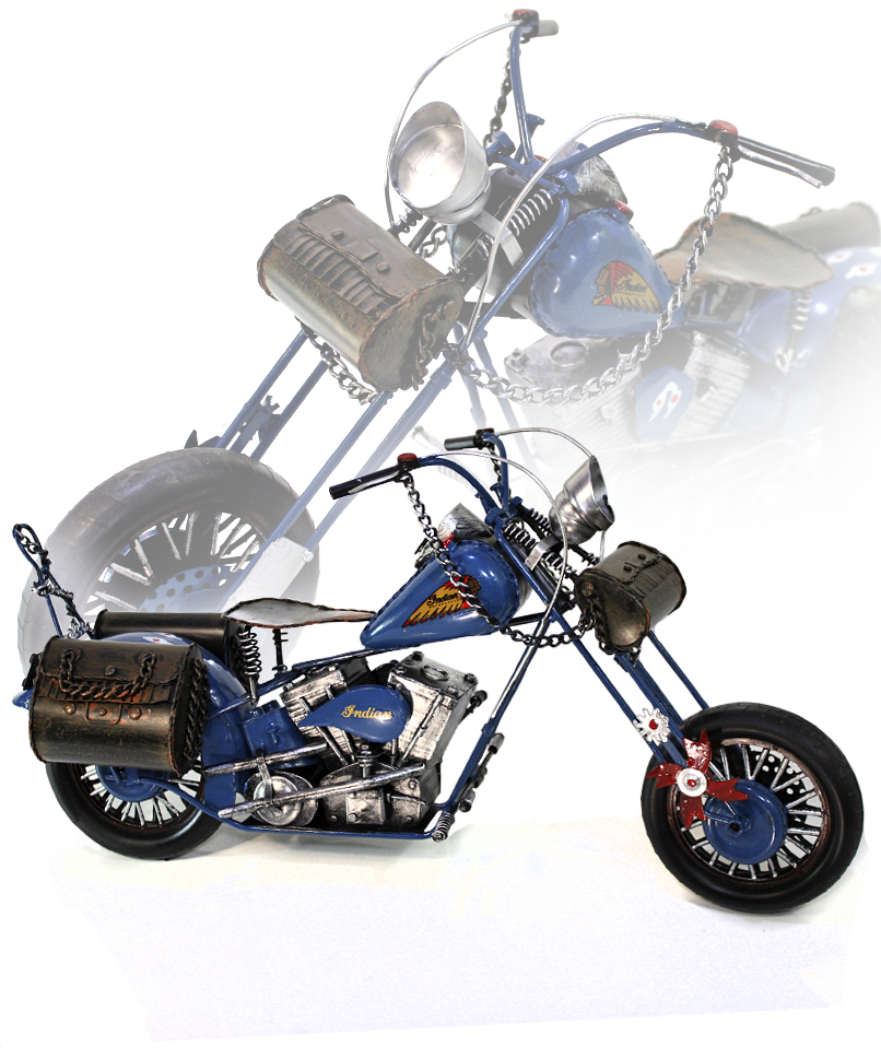 Сувенирная модель Мотоцикл ручной работы Indian - фото 1 - rockbunker.ru