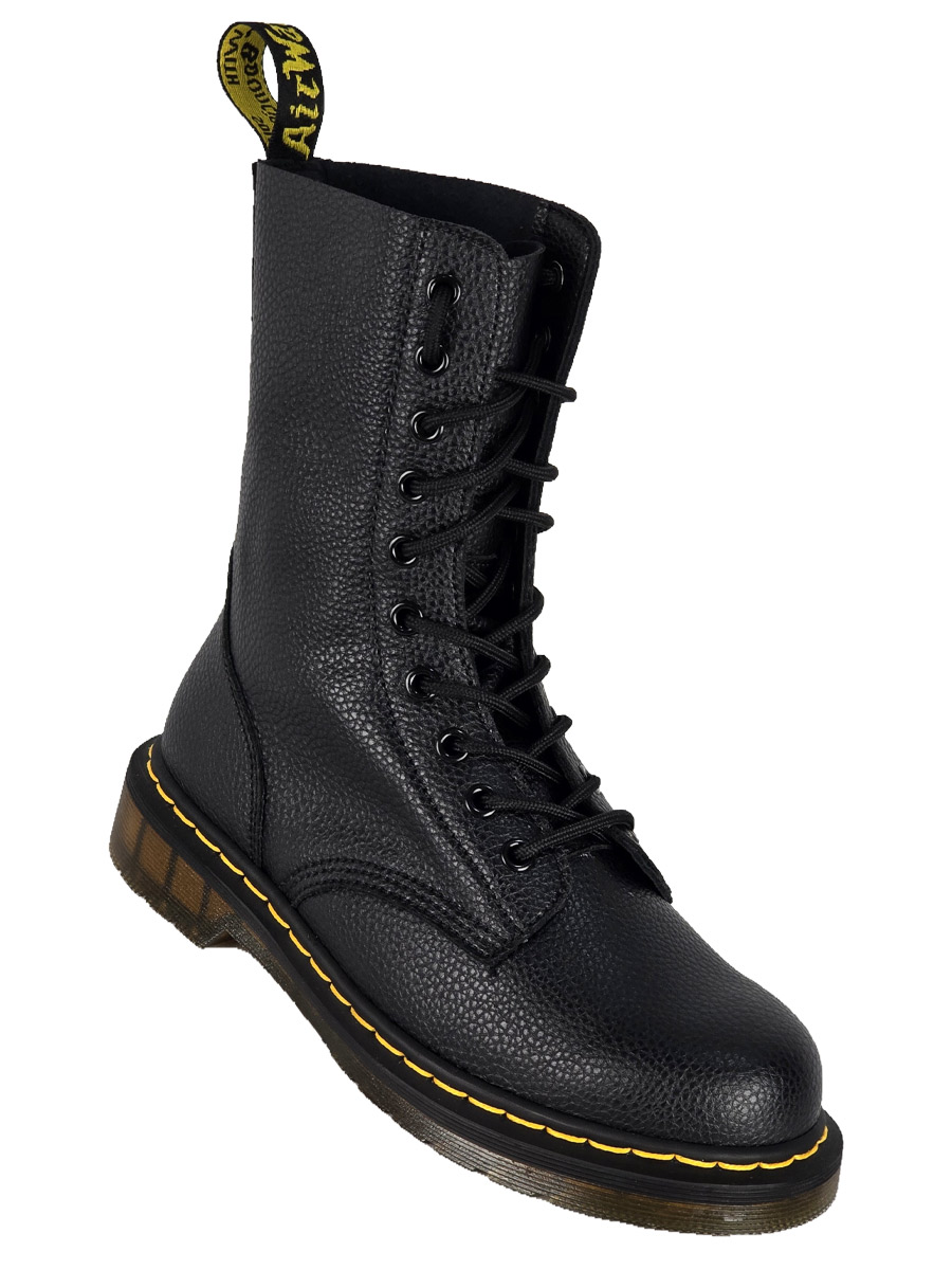 Ботинки Dr Martens 10 блоков черные - фото 1 - rockbunker.ru