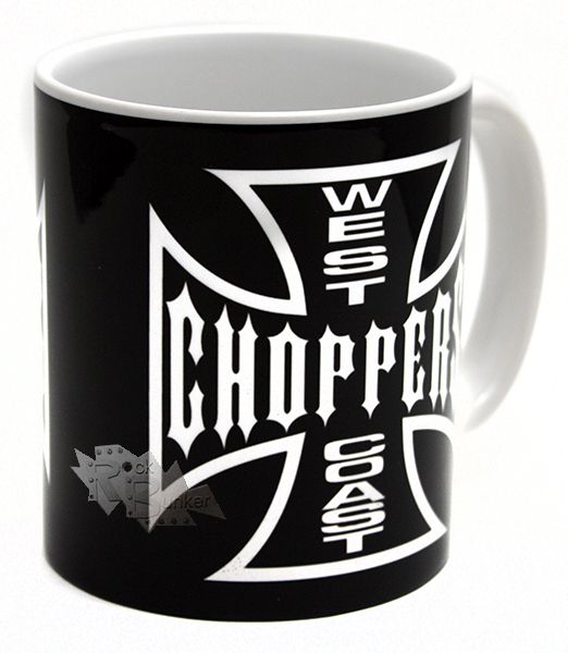 Кружка West Coast Choppers чёрная - фото 2 - rockbunker.ru