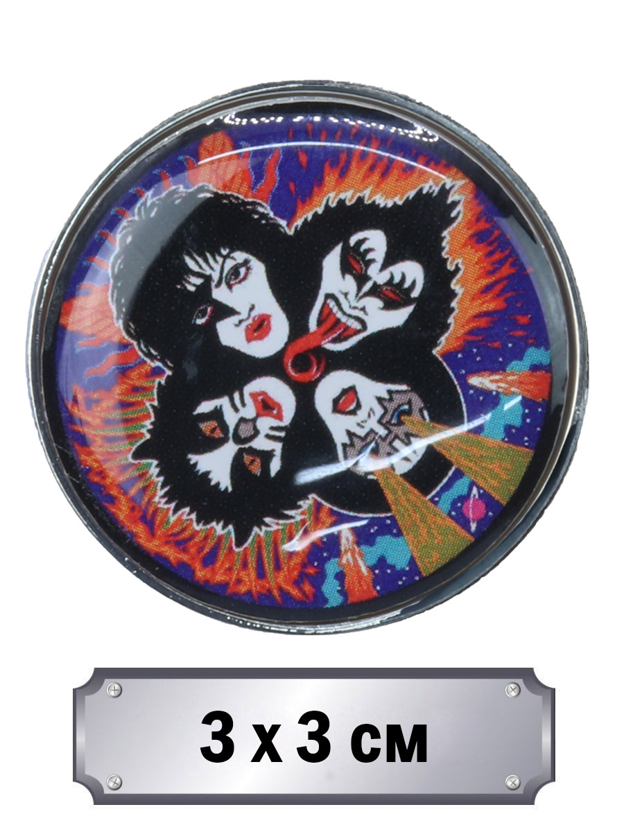 Значок Kiss - фото 1 - rockbunker.ru