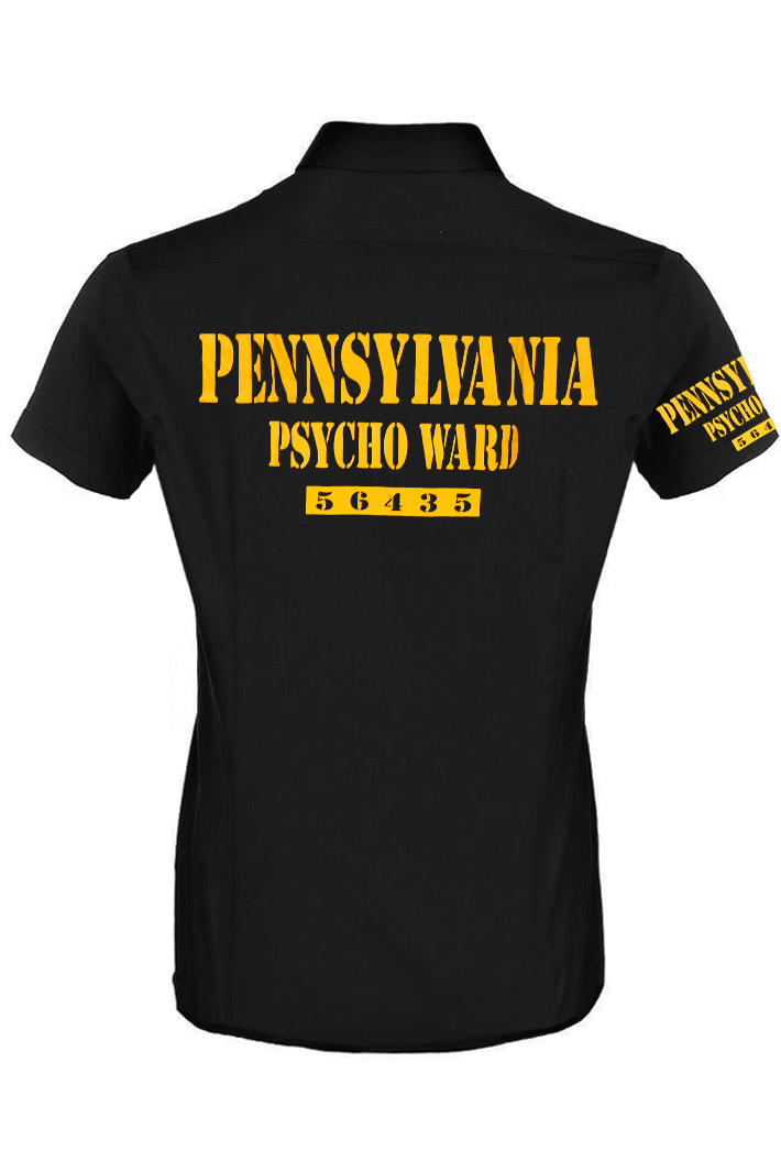 Рубашка с коротким рукавом Pennsylvania Psycho Ward - фото 2 - rockbunker.ru