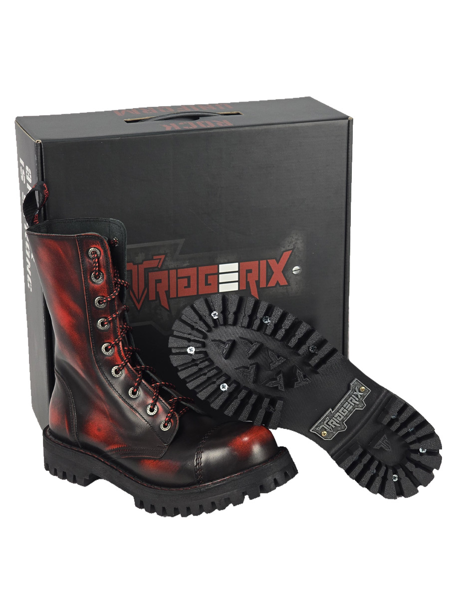 Ботинки Triggerix 910 Красные - фото 1 - rockbunker.ru