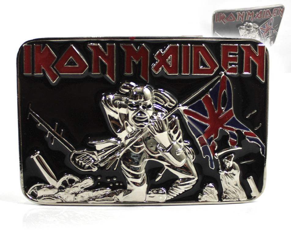 Пряжка Iron Maiden The final frontier - фото 1 - rockbunker.ru