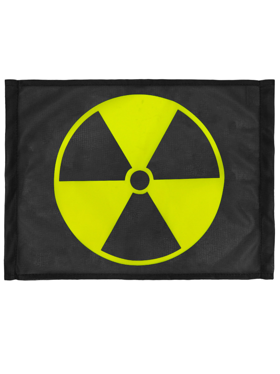 Флаг автомобильный радиация - фото 2 - rockbunker.ru