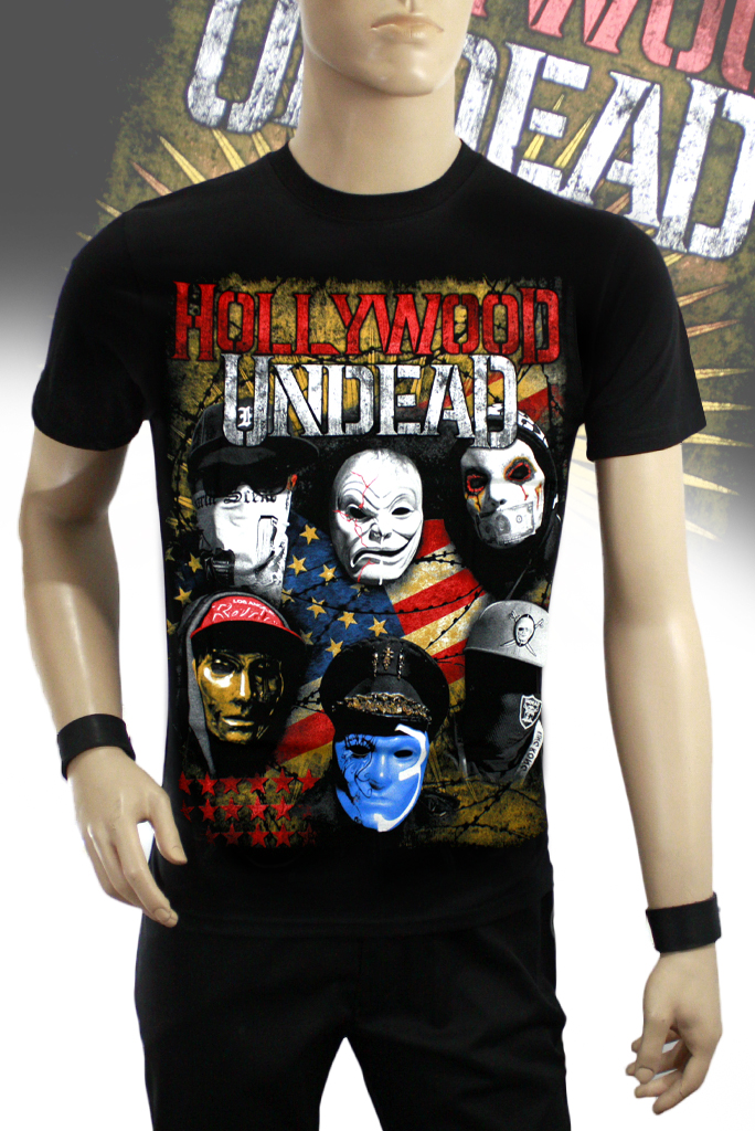 Футболка Hollywood Undead - фото 1 - rockbunker.ru