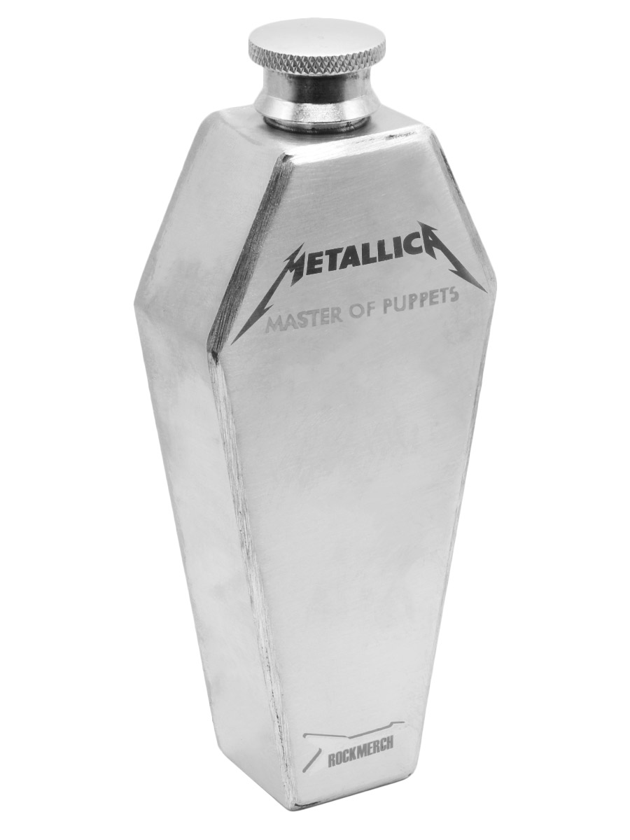 Фляга-Гроб RockMerch Metallica Master of Puppets - фото 2 - rockbunker.ru