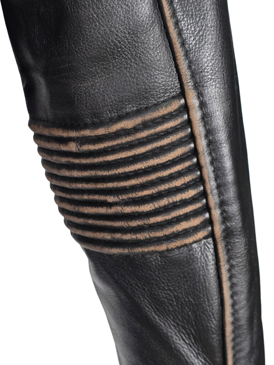 Косуха женская кожаная RockMerch KRM044ИBR - фото 5 - rockbunker.ru