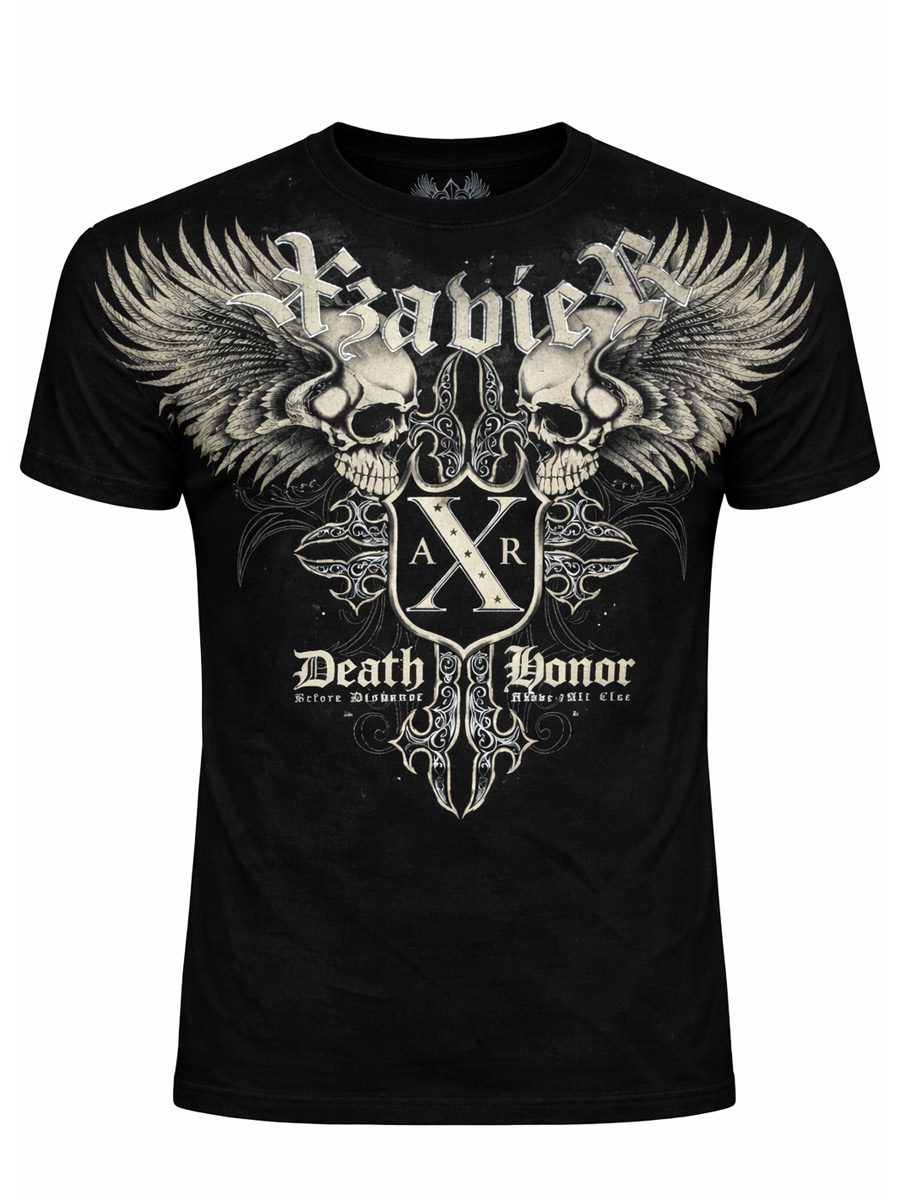 Футболка Xzavier  Cross Skulls - фото 1 - rockbunker.ru