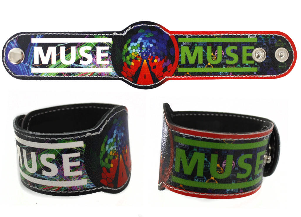 Фан-браслет кожаный RockMerch Muse - фото 1 - rockbunker.ru