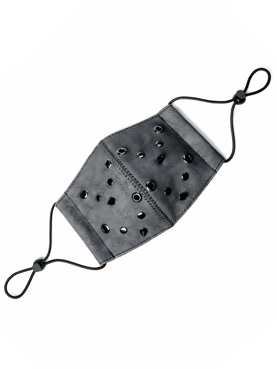 Маска  Стимпанк Шипы Заклепки Люверсы - фото 1 - rockbunker.ru