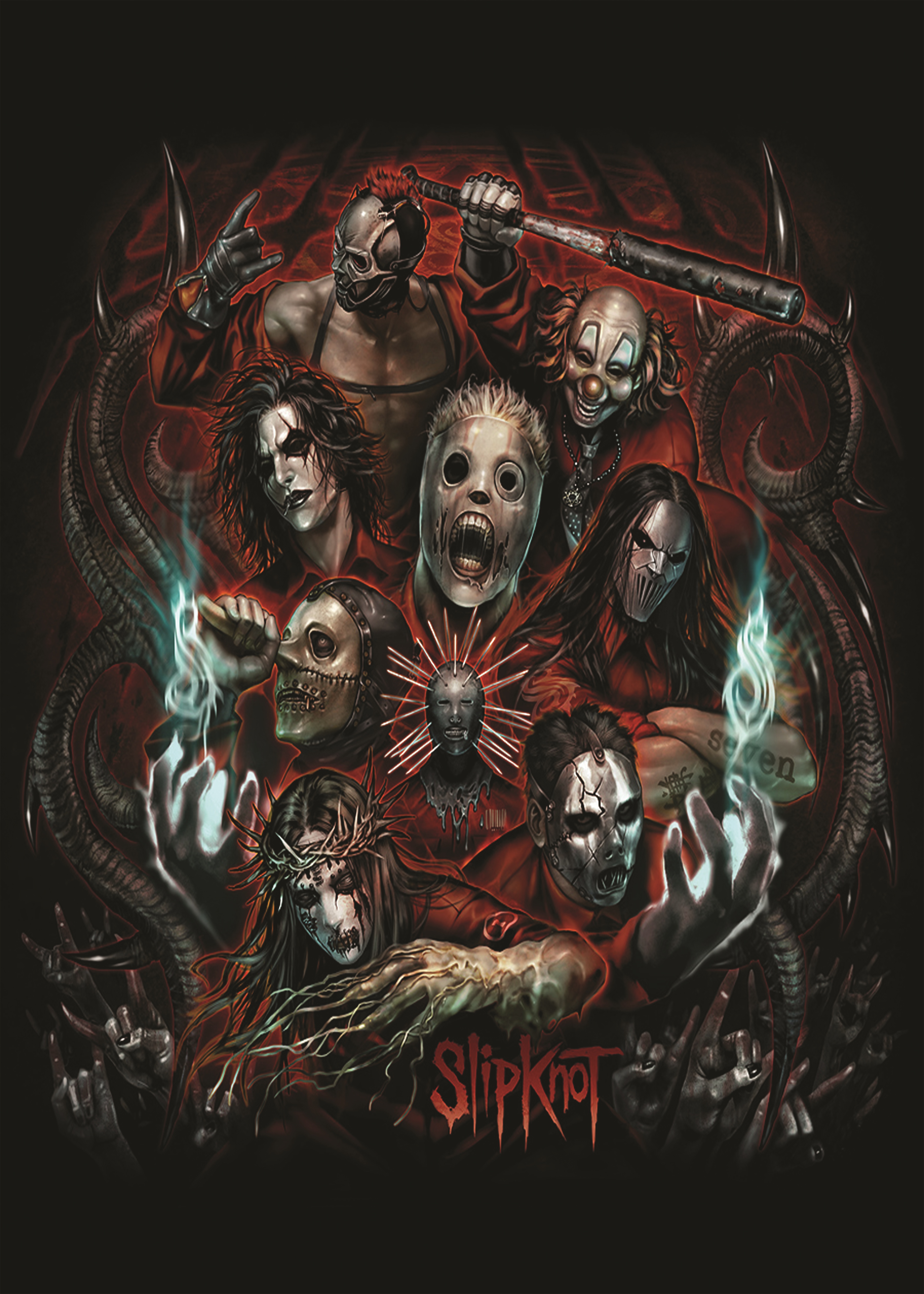 Плед Slipknot - фото 1 - rockbunker.ru