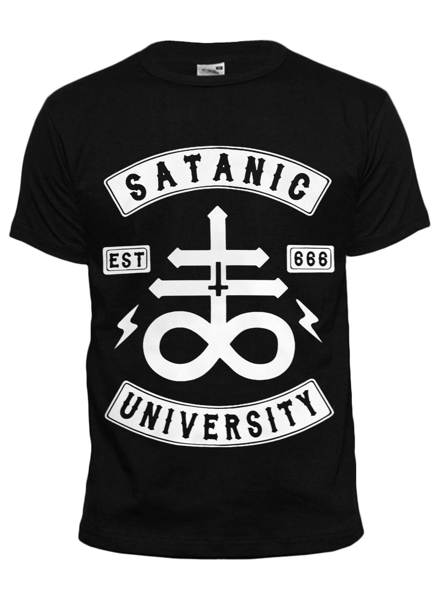 Футболка Satanic University - фото 1 - rockbunker.ru