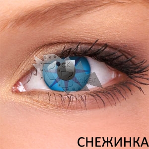 Цветная линза Colors Eye Free Carnival снежинка - фото 1 - rockbunker.ru