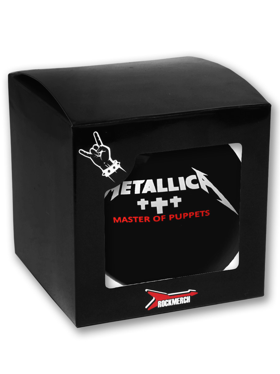 Елочный шар RockMerch Metallica Master Of Puppets черный - фото 3 - rockbunker.ru