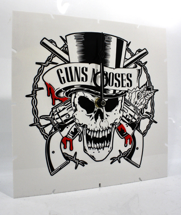 Часы настенные Guns n Roses - фото 2 - rockbunker.ru