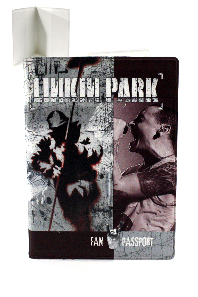 Обложка на паспорт RockMerch Linkin Park - фото 1 - rockbunker.ru