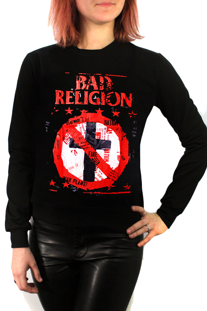 Свитшот RockMerch Bad Religion - фото 1 - rockbunker.ru