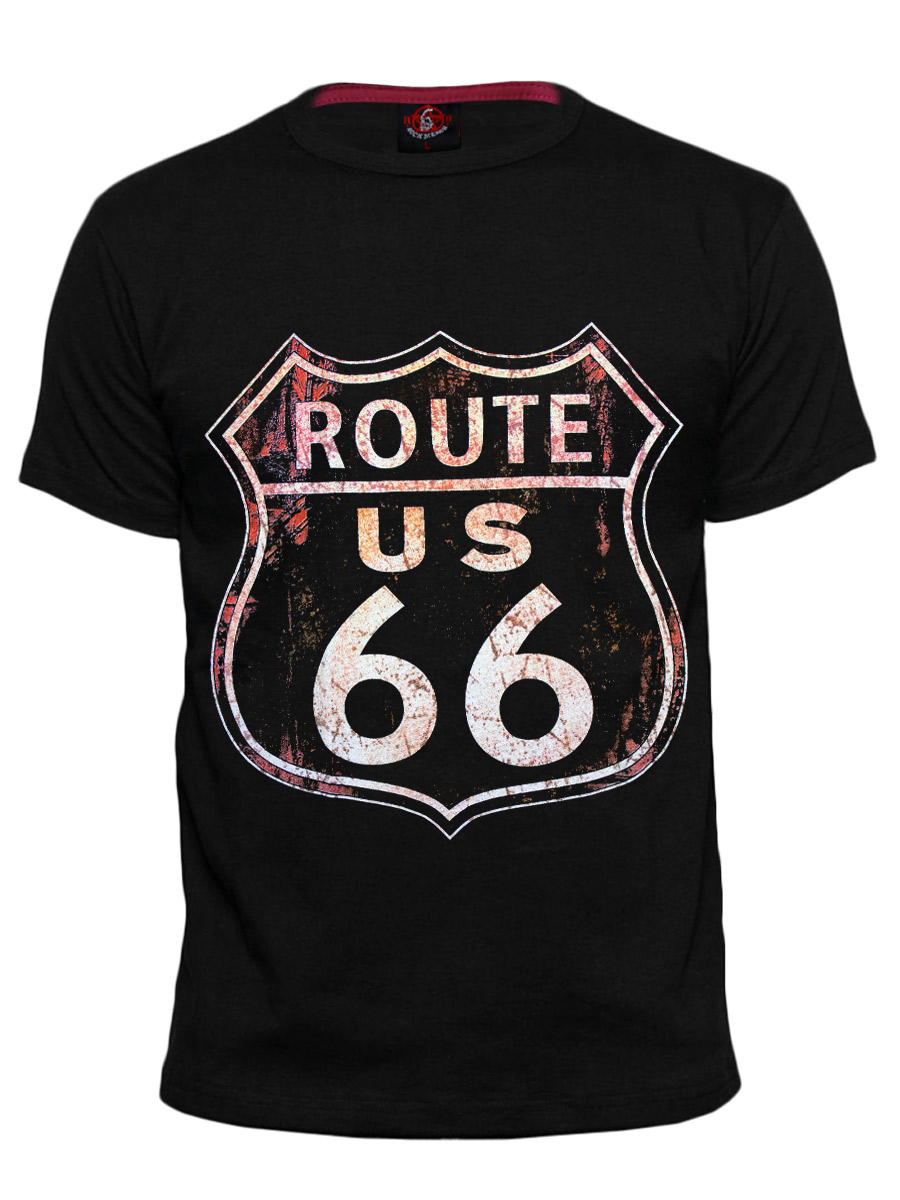 Футболка RockMerch Route 66 - фото 1 - rockbunker.ru