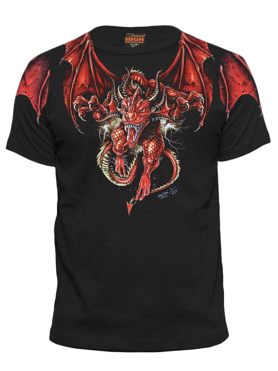 Футболка Rock Chang Красный Дракон - фото 1 - rockbunker.ru