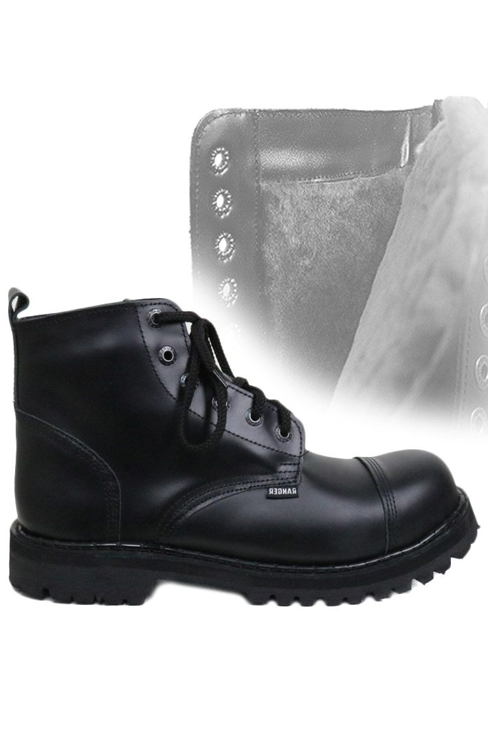 Ботинки Ranger Black 6 колец зима - фото 1 - rockbunker.ru