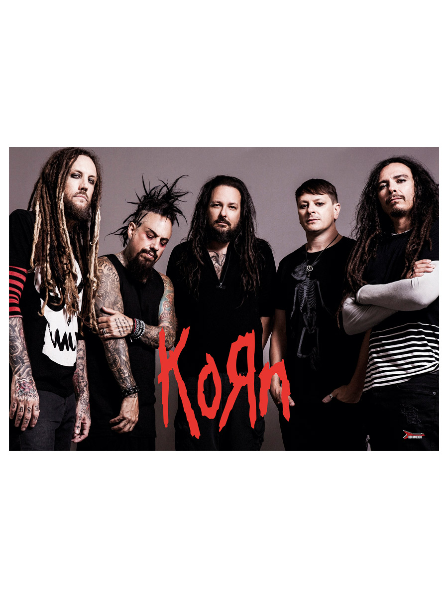 Плакат самоклеющийся на стену Korn - фото 2 - rockbunker.ru