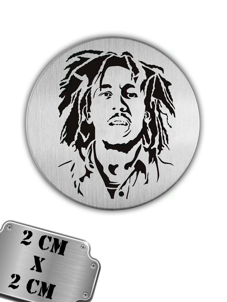 Значок-пин Bob Marley - фото 1 - rockbunker.ru