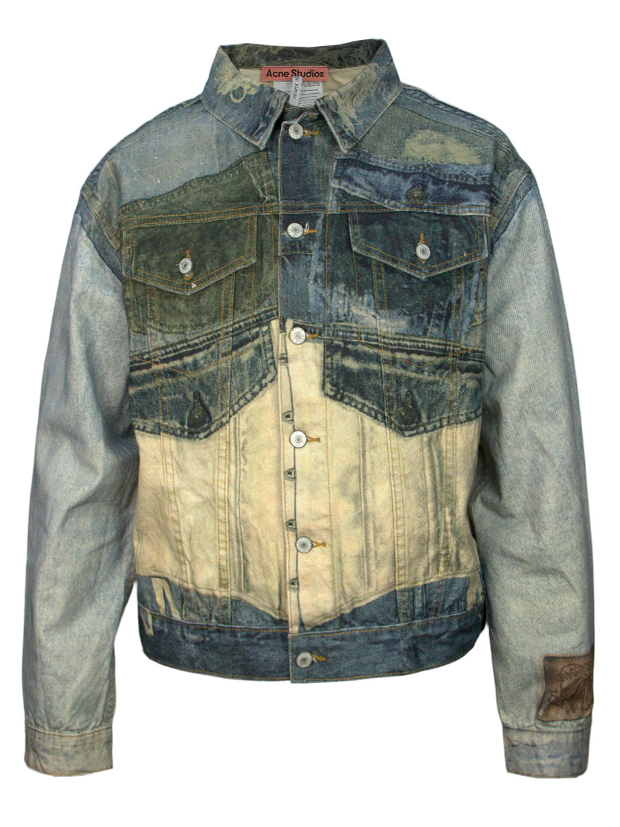 Куртка Джинсовая Комбинированная - фото 1 - rockbunker.ru