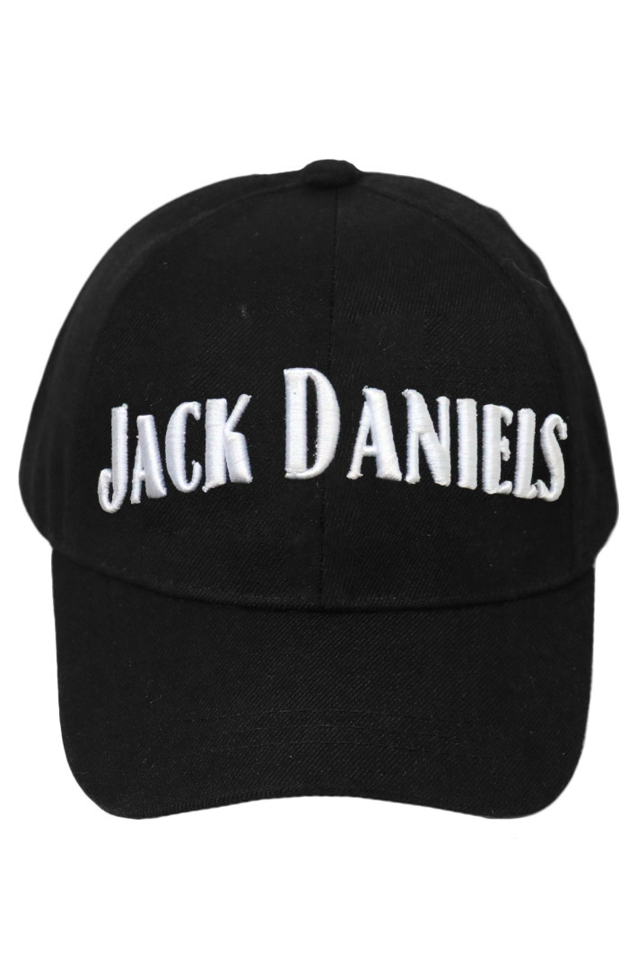 Бейсболка Jack Daniels с 3D вышивкой белая - фото 2 - rockbunker.ru