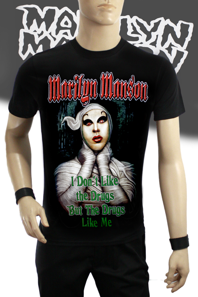 Футболка Hot Rock Marilyn Manson I Dont Like The Drugs - фото 1 - rockbunker.ru