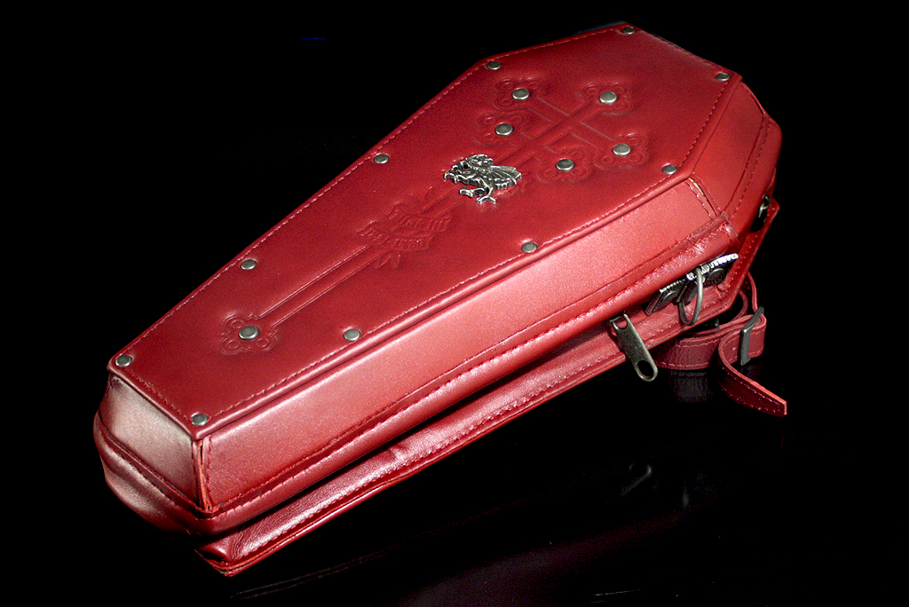 Кожаная сумка-гроб Alchemy Gothic LG59 The Prince of Wallachias Coffin Handbag - фото 5 - rockbunker.ru