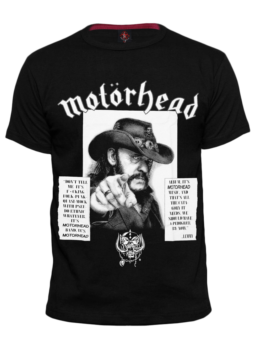 Футболка RockMerch Motorhead Lemmy Kilmister - фото 1 - rockbunker.ru