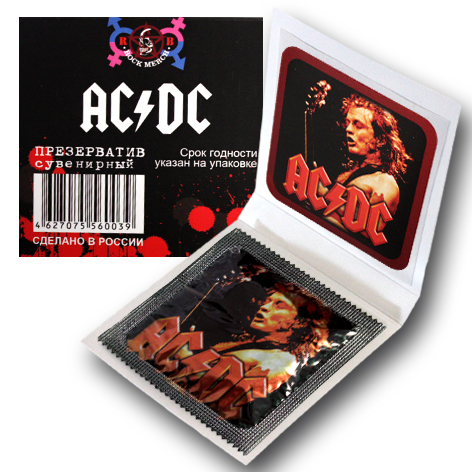 Презерватив RockMerch AC DC - фото 3 - rockbunker.ru