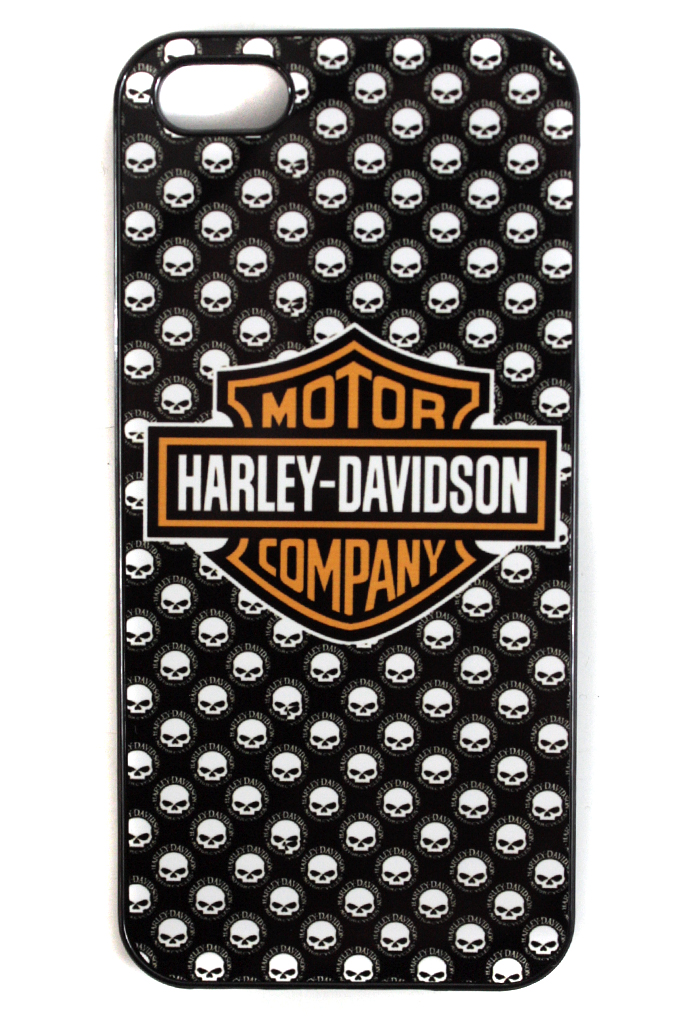 Чехол RockMerch для Apple iPhone Harley-Davidson с черепами - фото 1 - rockbunker.ru