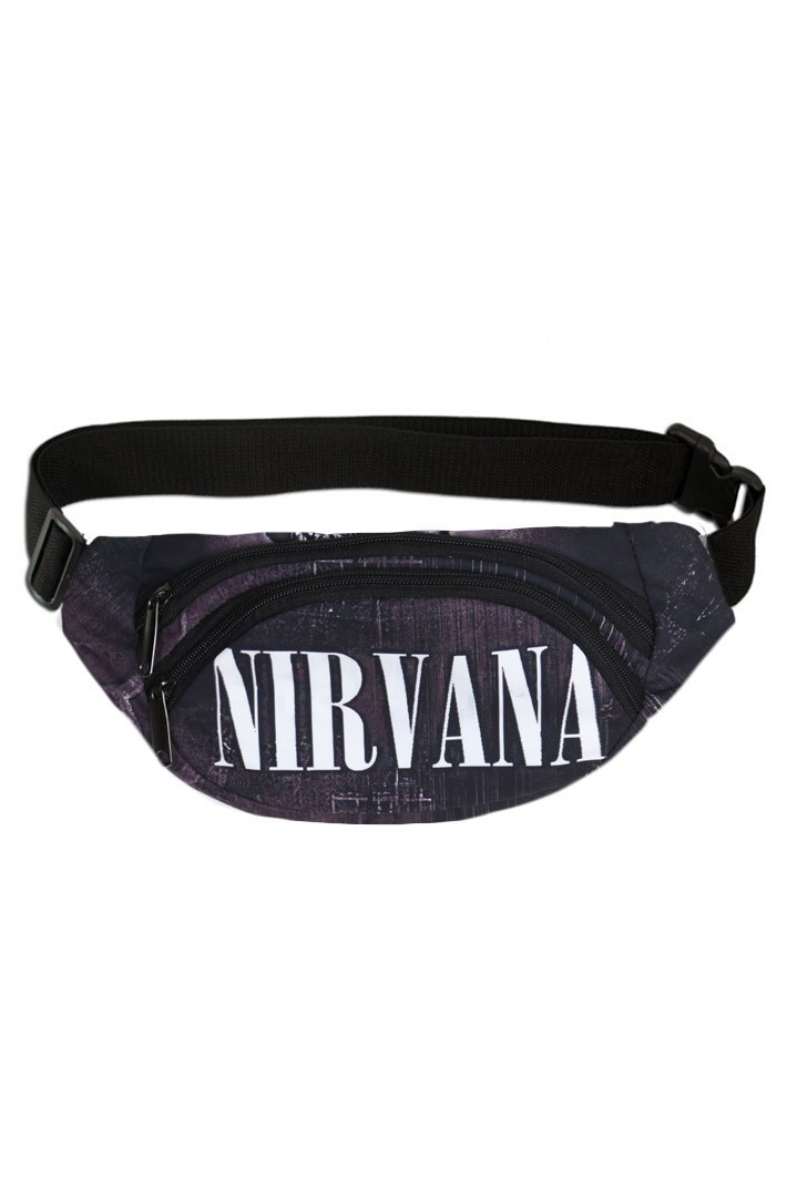 Сумка на пояс Full Print Nirvana - фото 1 - rockbunker.ru