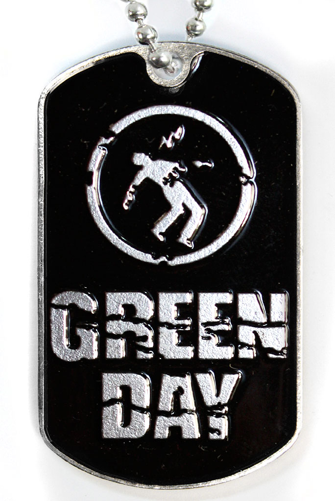 Жетон армейский Green Day черный - фото 1 - rockbunker.ru
